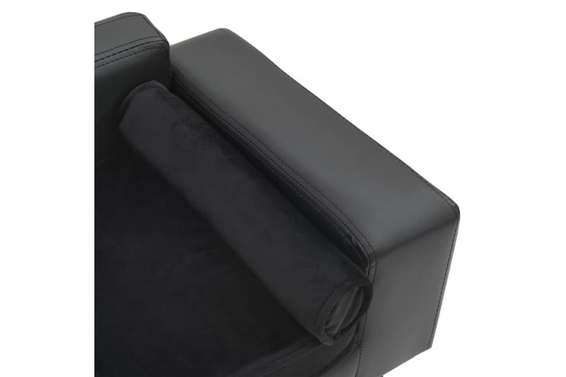 hundesofa 81x43x31 cm plys og kunstlæder mørkegrå - Grå - Sport & fritid - Til dyrene - Til hund - Hundemøbler