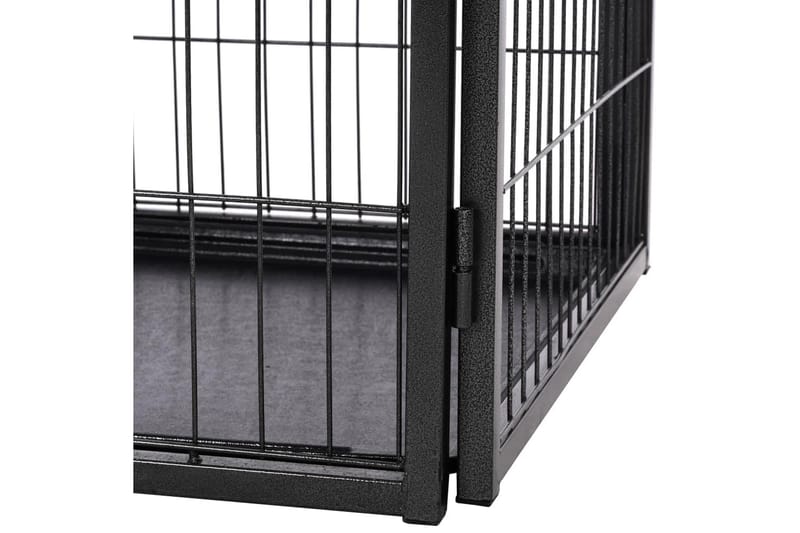 Hvalpegård Stål 93 X 63 X 61 Cm - Sort - Sport & fritid - Til dyrene - Til hund - Hundemøbler