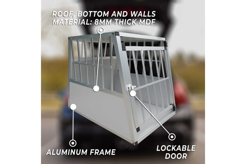 Trekker Hundebur M - Grå - Hundemøbler - Hundelåge & hundehegn - Hundehus & hundegård