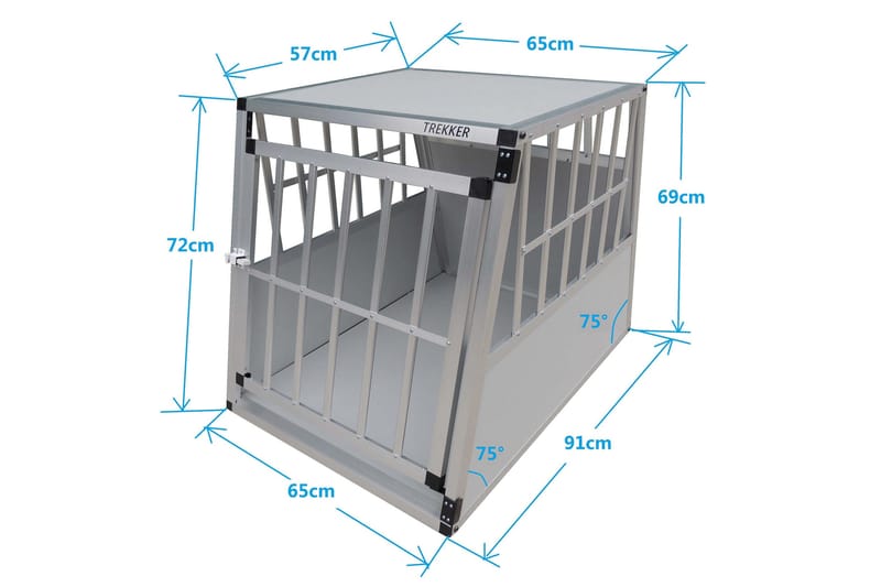 Trekker Hundebur M - Grå - Hundemøbler - Hundelåge & hundehegn - Hundehus & hundegård