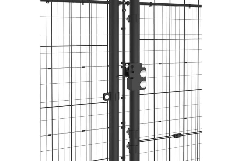 udendørs hundebur 12,1 m² stål - Sort - Sport & fritid - Til dyrene - Til hund - Hundemøbler