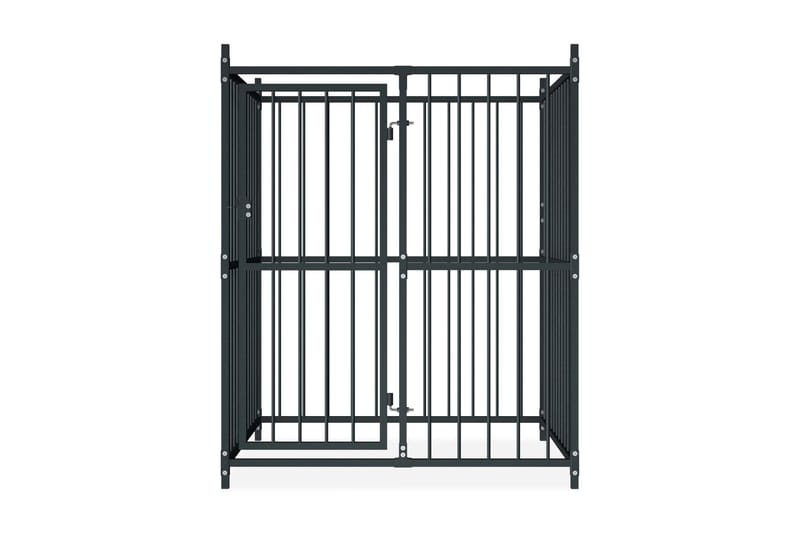 udendørs hundebur 120 x 120 x 150 cm - Sort - Sport & fritid - Til dyrene - Til hund - Hundemøbler