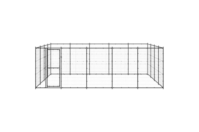 udendørs hundebur 24,2 m² stål - Sort - Sport & fritid - Til dyrene - Til hund - Hundemøbler