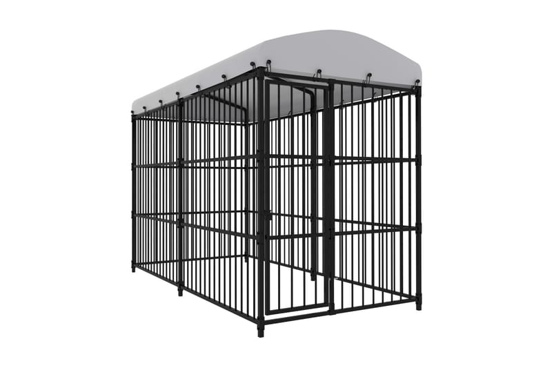 Udendørs Hundebur Med Tag 300x150x210 cm - Sport & fritid - Til dyrene - Til hund - Hundemøbler