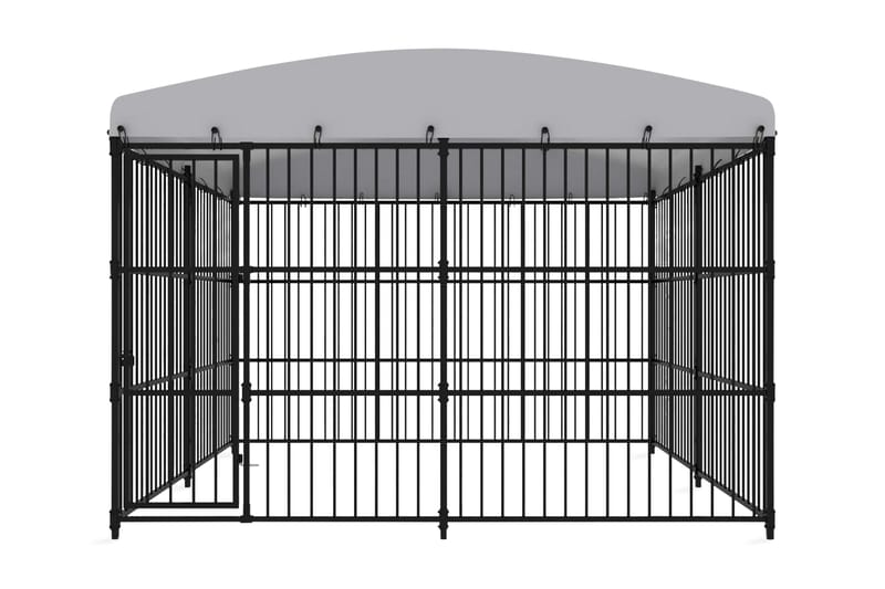 Udendørs Hundebur Med Tag 300x300x210 cm - Hundemøbler - Hundehus & hundegård