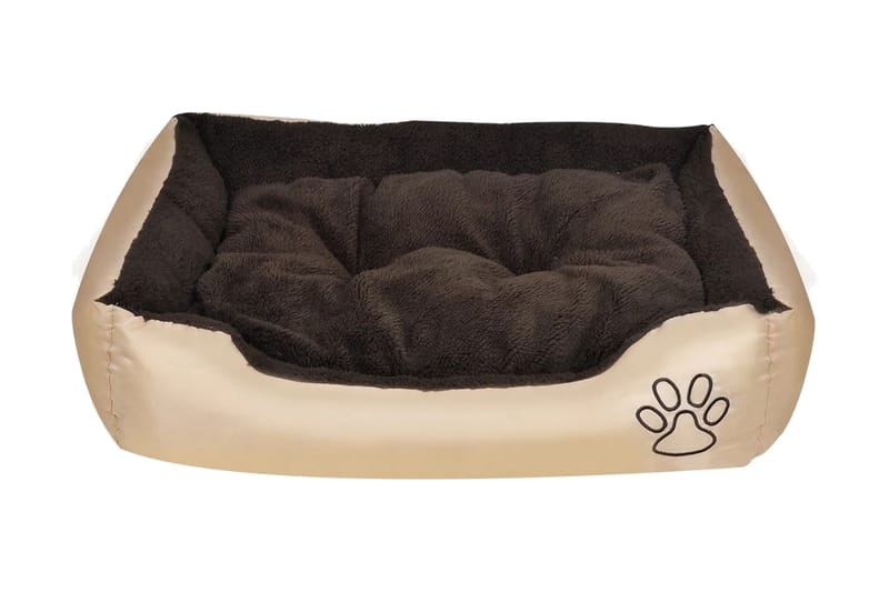 Varm Hund Seng Med Polstret Pude L - Brun - Sport & fritid - Til dyrene - Til hund - Hundemøbler - Hundeseng