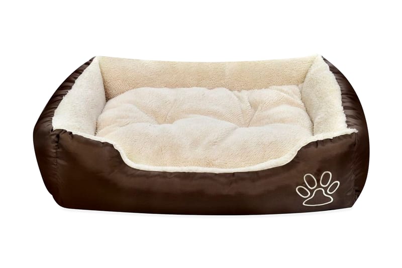 Varm Hund Seng Med Polstret Pude L - Beige - Sport & fritid - Til dyrene - Til hund - Hundemøbler - Hundeseng