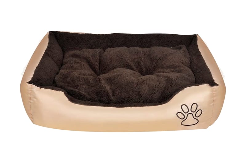 Varm Hund Seng Med Polstret Pude Xl - Brun - Sport & fritid - Til dyrene - Til hund - Hundemøbler - Hundeseng