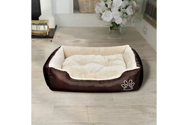 Varm Hund Seng Med Polstret Pude S - Beige - Sport & fritid - Til dyrene - Til hund - Hundemøbler - Hundeseng