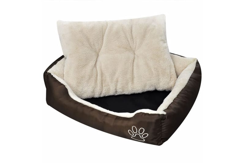Varm Hund Seng Med Polstret Pude L - Beige - Sport & fritid - Til dyrene - Til hund - Hundemøbler - Hundeseng