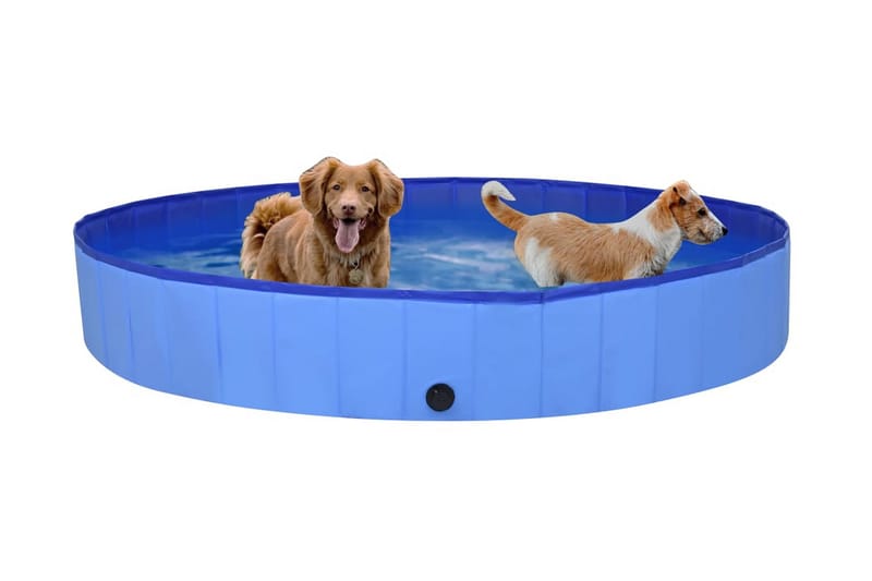 Foldbart hundebassin 200x30 cm pvc blå - Sport & fritid - Til dyrene - Til hund - Hundetilbehør & hundeaccessories