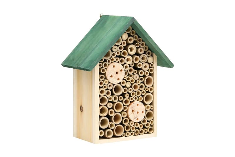 Insekthotel 2 stk. 23x14x29 cm fyrretræ - Brun - Sport & fritid - Til dyrene