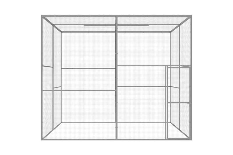 Kattebur 3x3x2,5 cm galvaniseret stål - Sølv - Sport & fritid - Til dyrene - Kat - Kattebur & kattetaske