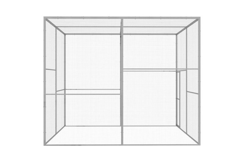 Kattebur 3x3x2,5 cm galvaniseret stål - Sølv - Sport & fritid - Til dyrene - Kat - Kattebur & kattetaske
