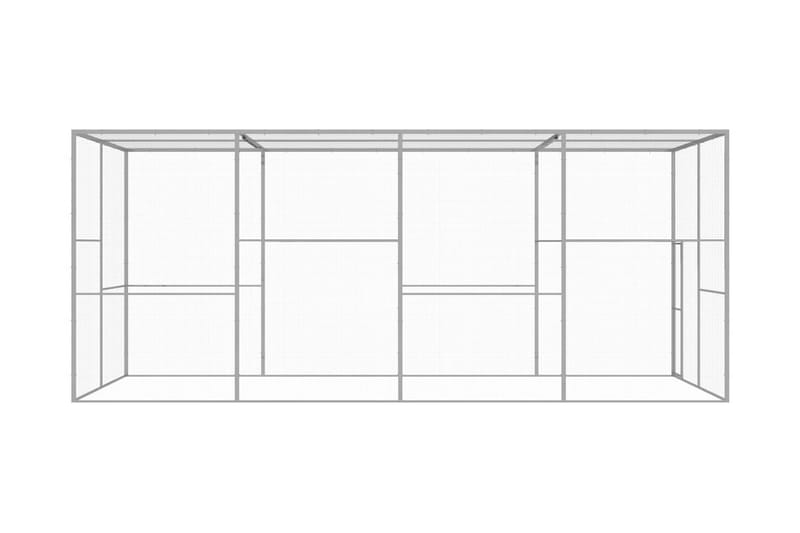 Kattebur 6x3x2,5 cm galvaniseret stål - Sølv - Sport & fritid - Til dyrene - Kat - Kattebur & kattetaske