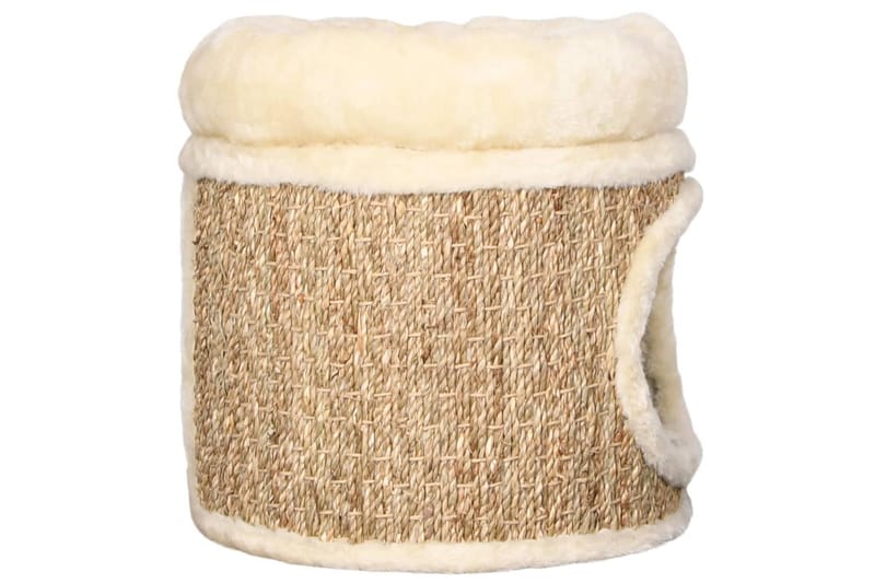 kattehus med luksushynde 33 cm søgræs - Beige - Sport & fritid - Til dyrene - Kat - Kattebur & kattetaske