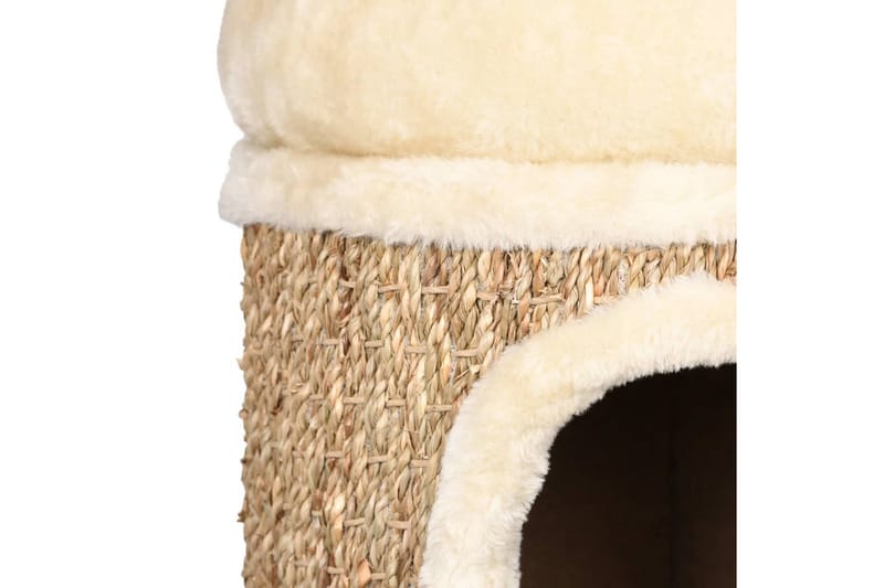 kattehus med luksushynde 33 cm søgræs - Beige - Sport & fritid - Til dyrene - Kat - Kattebur & kattetaske
