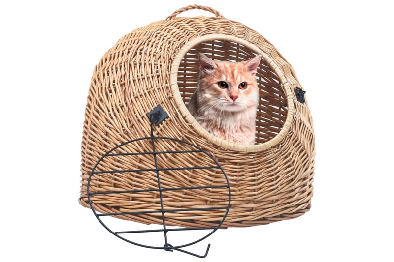 Kattetransport 45x35x35 cm Naturpil - Brun - Sport & fritid - Til dyrene - Kat - Kattebur & kattetaske