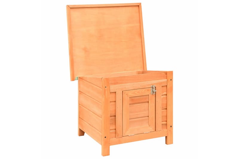 Kattehus Massivt Fyrre- Og Grantræ 50 X 46 X 43,5 Cm - Brun - Sport & fritid - Til dyrene - Kat - Kattemøbler - Kattehus