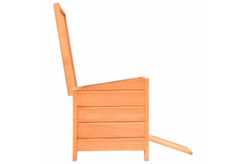 Kattehus Massivt Fyrre- Og Grantræ 50 X 46 X 43,5 Cm - Brun - Sport & fritid - Til dyrene - Kat - Kattemøbler - Kattehus
