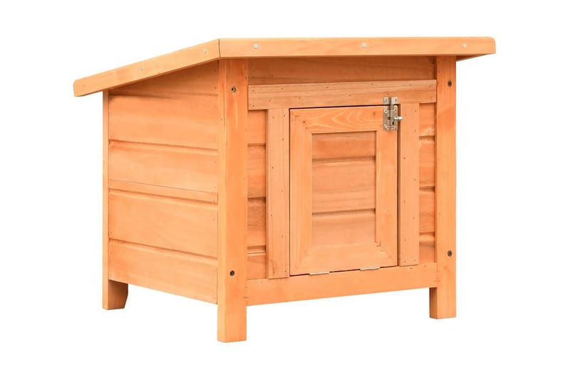 Kattehus Massivt Fyrre- Og Grantr�æ 50 X 46 X 43,5 Cm - Brun - Sport & fritid - Til dyrene - Kat - Kattemøbler - Kattehus