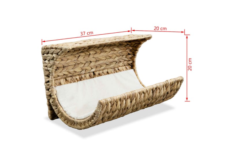 Katteseng Med Hynder Vandhyacint 37 X 20 X 20 Cm - Brun - Sport & fritid - Til dyrene - Kat - Kattemøbler - Katteseng