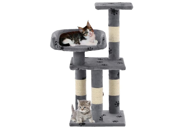 Kradse m Til Katte 65 Cm Poteprint - Grå - Sport & fritid - Til dyrene - Kat - Kattemøbler