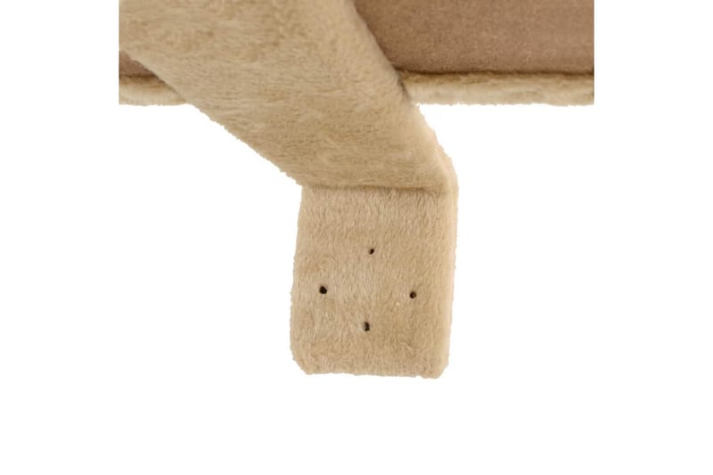 Kradsetræ M. Sisal-Kradsestolper Til Katte Vægmonteret 194Cm - Beige - Sport & fritid - Til dyrene - Kat - Kattemøbler