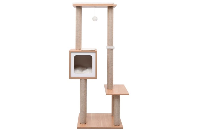 Kradsetræ Med Kradsemåtte Sisal 129 cm - Sport & fritid - Til dyrene - Kat - Kattemøbler - Kradsetræer & kradsemøbler