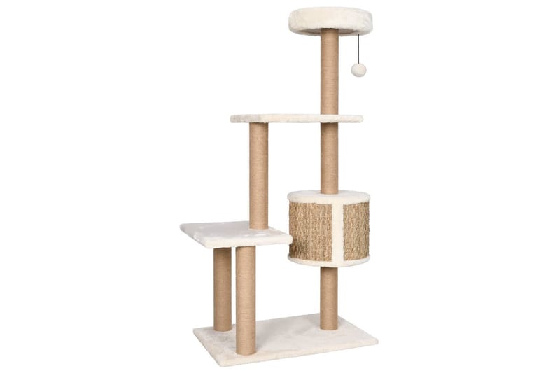 kradsetræ med kradsestolpe 123 cm søgræs - Beige - Sport & fritid - Til dyrene - Kat - Kattemøbler