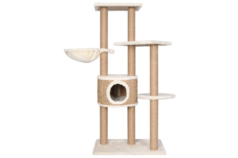 kradsetræ med kradsestolpe 126 cm søgræs - Beige - Sport & fritid - Til dyrene - Kat - Kattemøbler