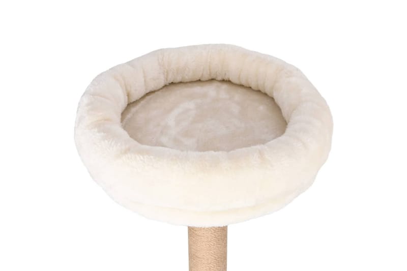 kradsetræ med luksushynde og kradsestolpe 148 cm søgræs - Beige - Sport & fritid - Til dyrene - Kat - Kattemøbler