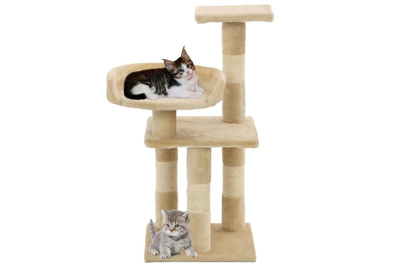 Kradsetræ Med Sisal-Kradsestolper Til Katte 65 Cm Beige - Beige - Sport & fritid - Til dyrene - Kat - Kattemøbler