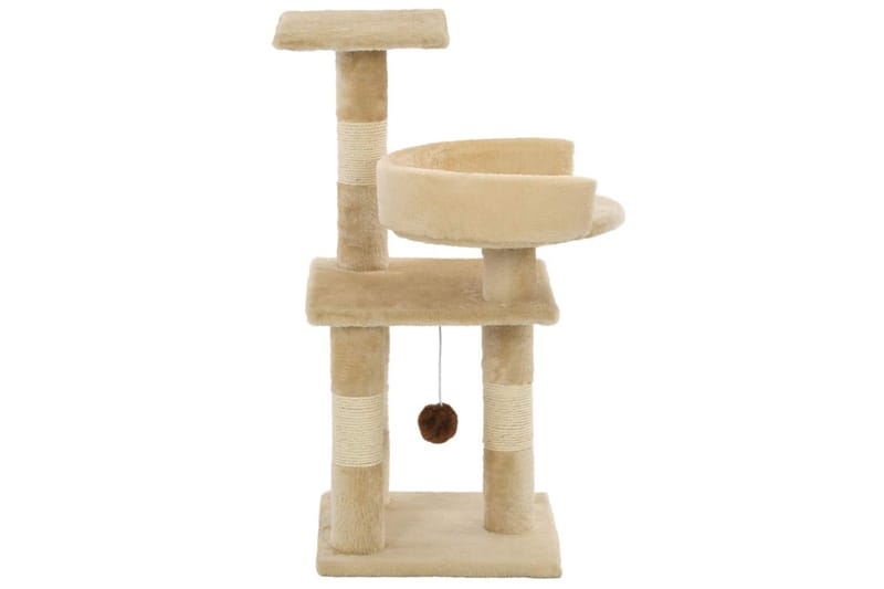 Kradsetræ Med Sisal-Kradsestolper Til Katte 65 Cm Beige - Beige - Sport & fritid - Til dyrene - Kat - Kattemøbler
