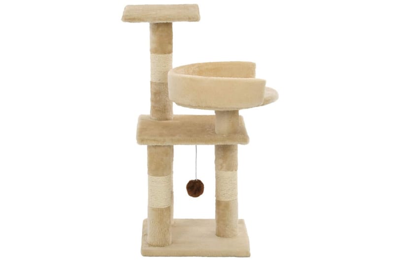 Kradsetræ Med Sisal-Kradsestolper Til Katte 65 Cm Beige - Beige - Kattemøbler