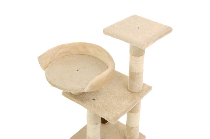 Kradsetræ Med Sisal-Kradsestolper Til Katte 65 Cm Beige - Beige - Sport & fritid - Til dyrene - Kat - Kattemøbler