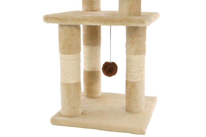 Kradsetræ Med Sisal-Kradsestolper Til Katte 65 Cm Beige - Beige - Sport & fritid - Til dyrene - Kat - Kattemøbler