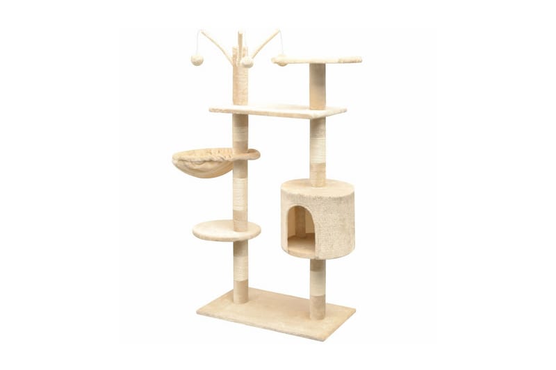 Kradsetræ Med Sisal Til Katte 125 Cm Beige - Beige - Sport & fritid - Til dyrene - Kat - Kattemøbler