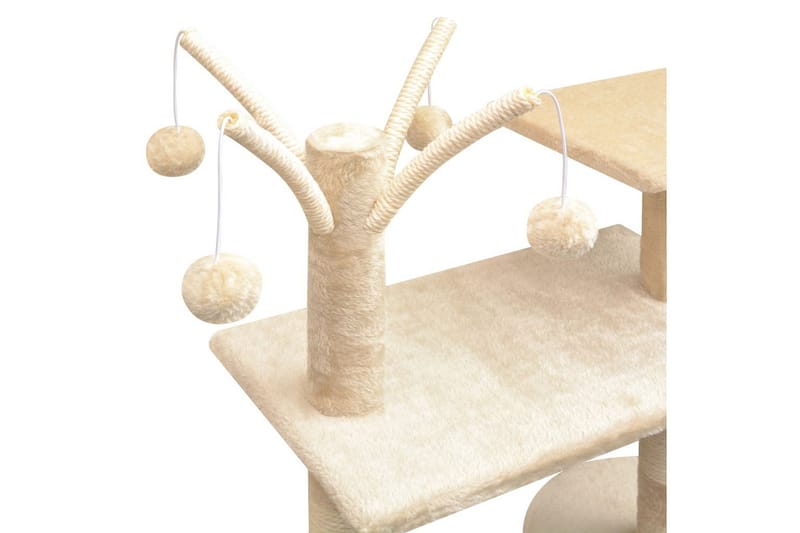 Kradsetræ Med Sisal Til Katte 125 Cm Beige - Beige - Sport & fritid - Til dyrene - Kat - Kattemøbler