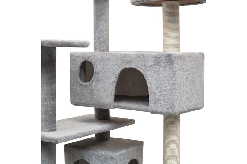 Kradsetræ Til Katte Med Sisal 125 Cm Grå - Grå - Sport & fritid - Til dyrene - Kat - Kattemøbler