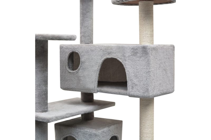 Kradsetræ Til Katte Med Sisal 125 Cm Grå - Grå - Kattemøbler