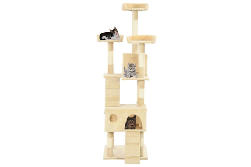 Kradsetræ Til Katte Med Sisal 170 Cm Beige - Beige - Kattemøbler