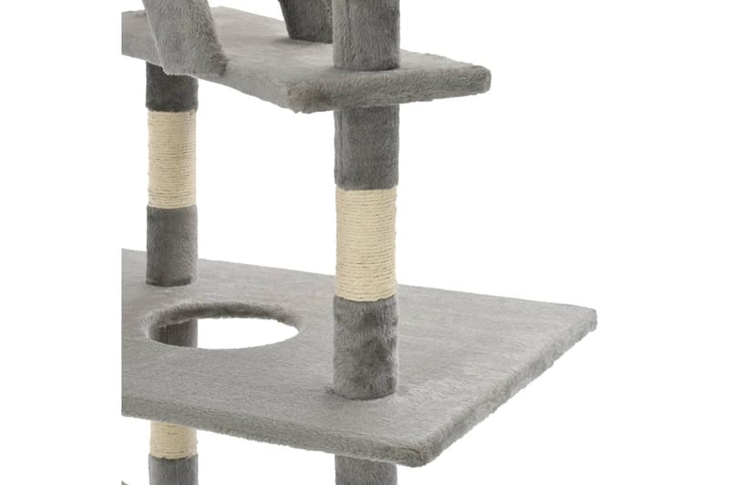 Kradsetræ Til Katte Med Sisal 230-260 Cm Grå - Grå - Sport & fritid - Til dyrene - Kat - Kattemøbler