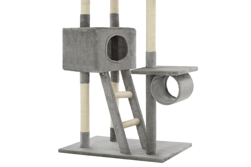 Kradsetræ Til Katte Med Sisal 230-260 Cm Grå - Grå - Sport & fritid - Til dyrene - Kat - Kattemøbler