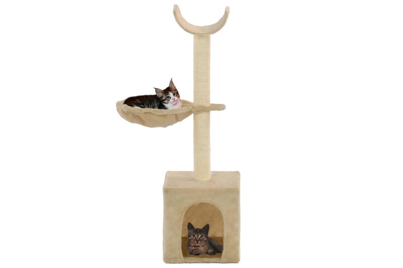 Kradsetræ Til Katte Med Sisal-Kradsestolper 105 Cm Beige - Beige - Sport & fritid - Til dyrene - Kat - Kattemøbler
