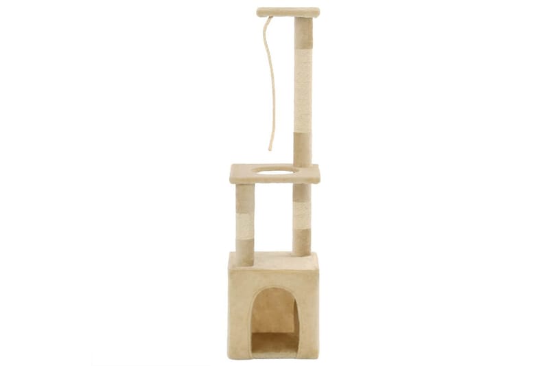 Kradsetræ Til Katte Med Sisal-Kradsestolper 109 Cm Beige - Beige - Kattemøbler