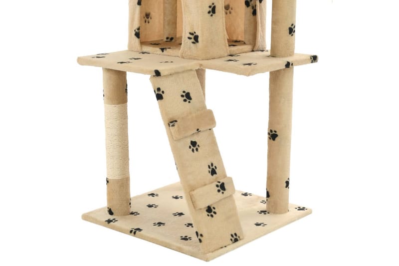 Kradsetræ Til Katte Med Sisal-Kradsestolper 120Cm Beige - Beige - Kattemøbler