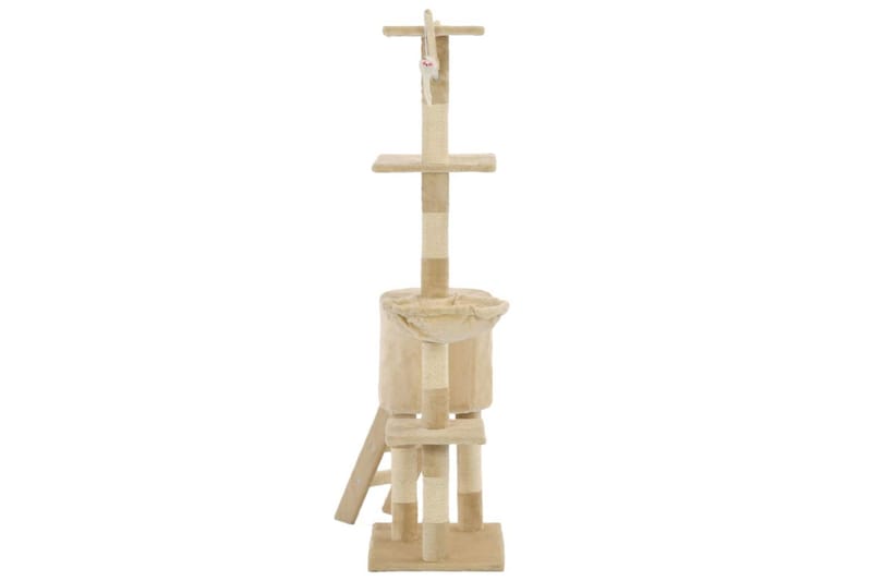 Kradsetræ Til Katte Med Sisal-Kradsestolper 138 Cm Beige - Beige - Sport & fritid - Til dyrene - Kat - Kattemøbler