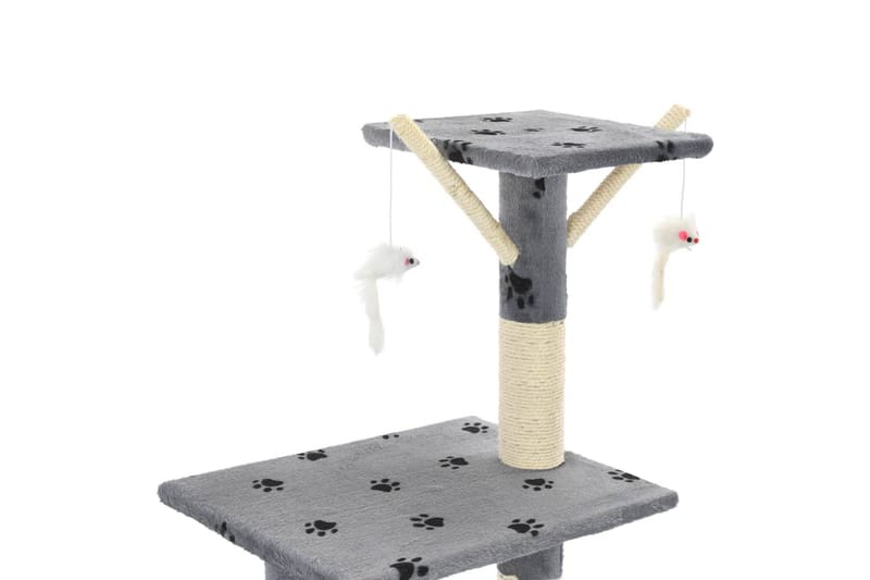Kradsetræ Til Katte Med Sisal-Kradsestolper 138 Cm - Grå - Sport & fritid - Til dyrene - Kat - Kattemøbler
