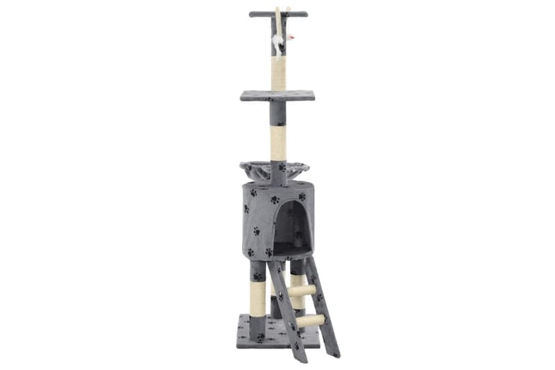 Kradsetræ Til Katte Med Sisal-Kradsestolper 138 Cm - Grå - Sport & fritid - Til dyrene - Kat - Kattemøbler